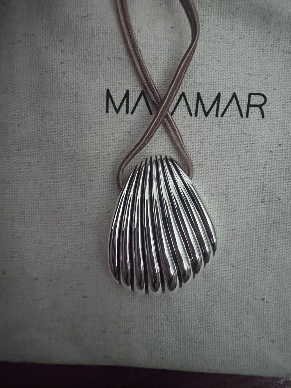 Silver Shell Adjustable Necklace - Picture 5 of 7